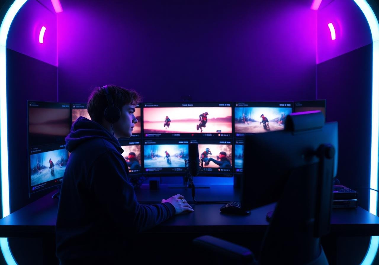 Creator nutzt KI-Video-Tools